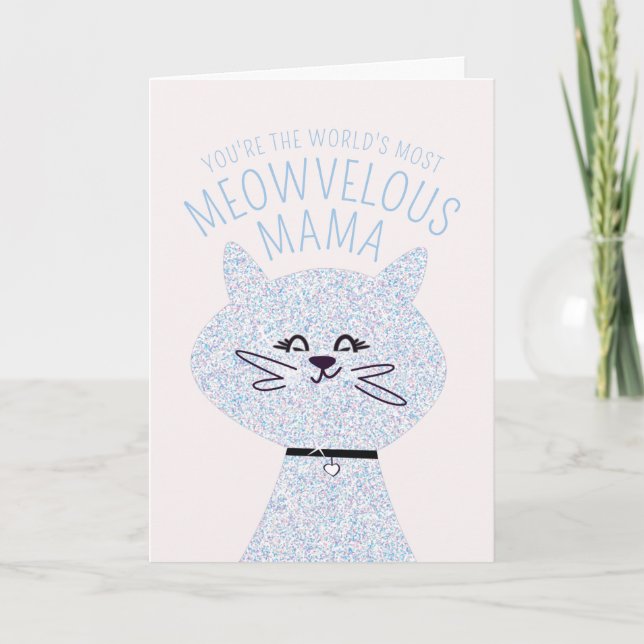 Carte Meowvelous Mama Cat (Devant)