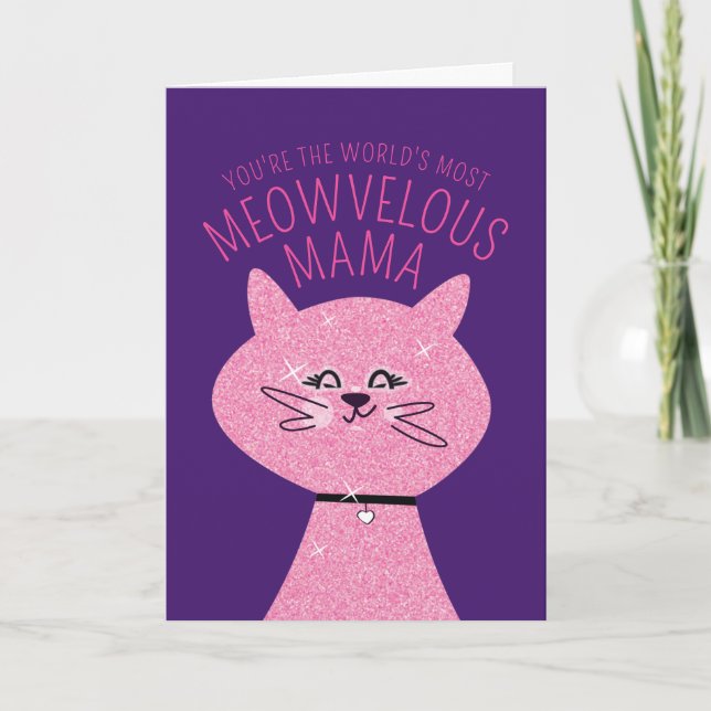 Carte Meowvelous Mama Cat (Devant)