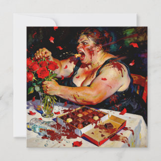 Carte Mépris pour les roses rouges – Un portrait de colè