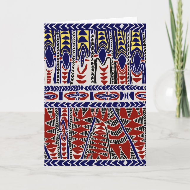 Carte Mer du Sud Samoa Batik (Devant)