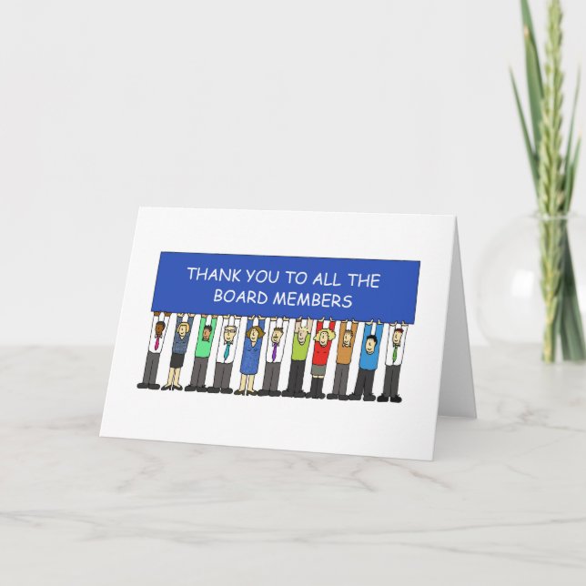 Carte Merci à tous les membres du Conseil. (Devant)