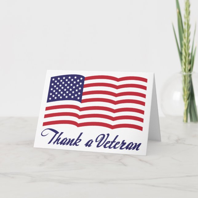 Carte Merci à un vétéran (Devant)