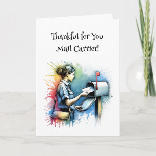 Carte Merci à votre transporteur de courrier