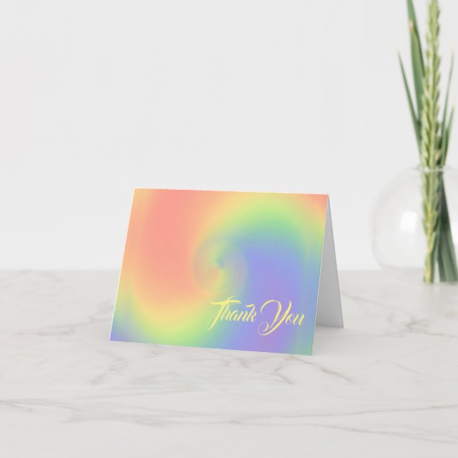 Carte Merci arc-en-ciel (Devant)