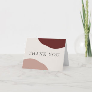 Carte Merci artistique moderne simple de mariage de