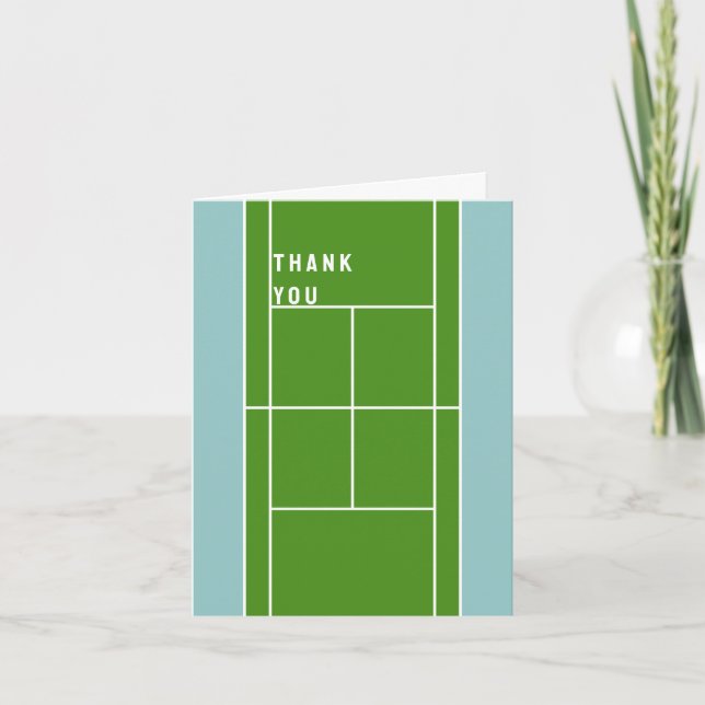 Carte merci au tennis (Devant)