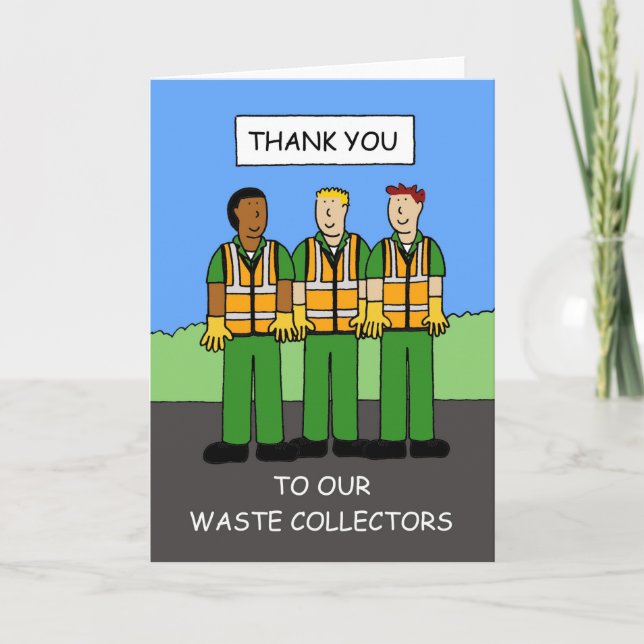 Carte Merci aux collecteurs de déchets (Devant)