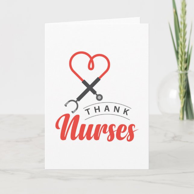 Carte Merci aux infirmières (Devant)