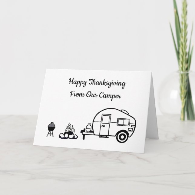 CARTE MERCI AUX SOUHAITS DE ***NOTRE CAMPER** (Devant)