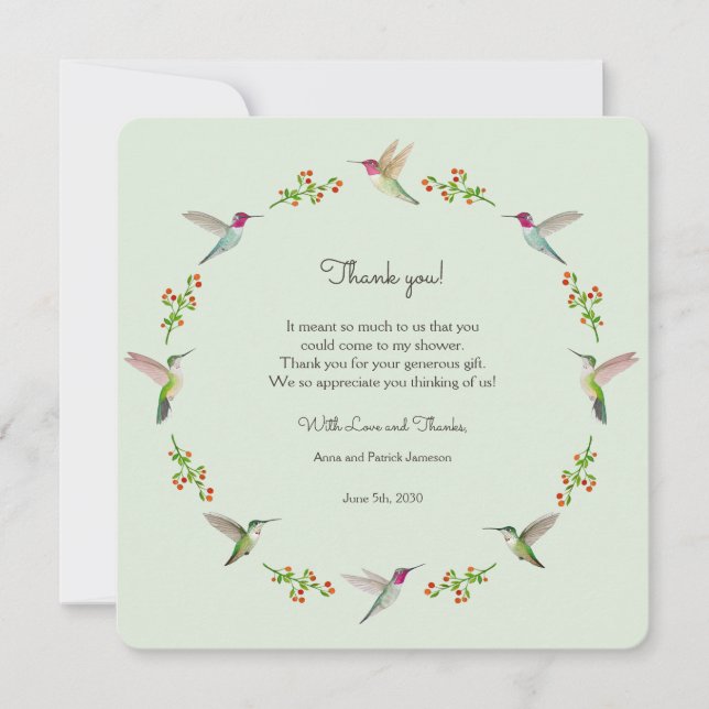 Carte Merci baby shower (Devant)