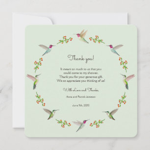 Carte Merci baby shower