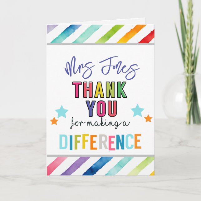 Carte merci bénévolat de faire un autre (Devant)