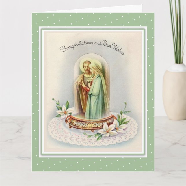 Carte Merci catholique pour cadeau Mariage (Devant)
