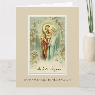 Carte Merci catholique pour cadeau Mariage
