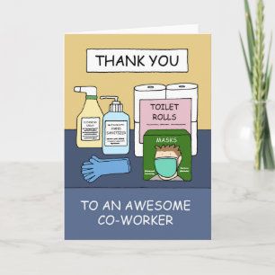 Carte Merci Co-worker Covid 19 Fournitures Acheteur