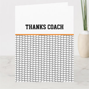 Carte Merci Coach Lacrosse Net Orange Cage
