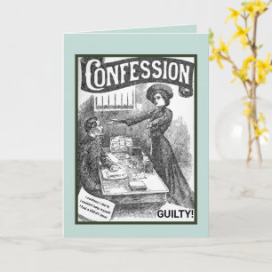 CARTE MERCI/CONFESSION/A EU UN GRAND TEMPS/COUPABLE
