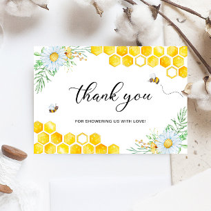 Carte Merci d'abeille au miel floral
