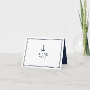 Carte Merci d'Ancre à vague bleue Navy/Wht ID836