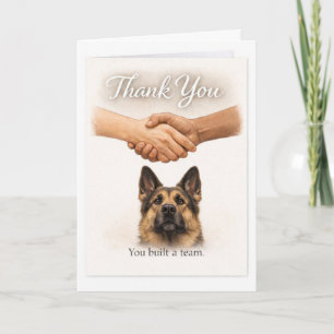 Carte Merci d'avoir créé une équipe de chien guide – GSD