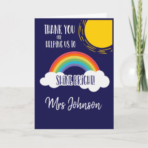 Carte merci de nous aider à briller brillamment