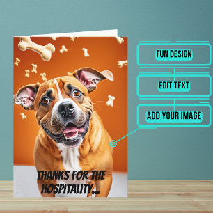 Carte Merci de nous laisser rester avec vous