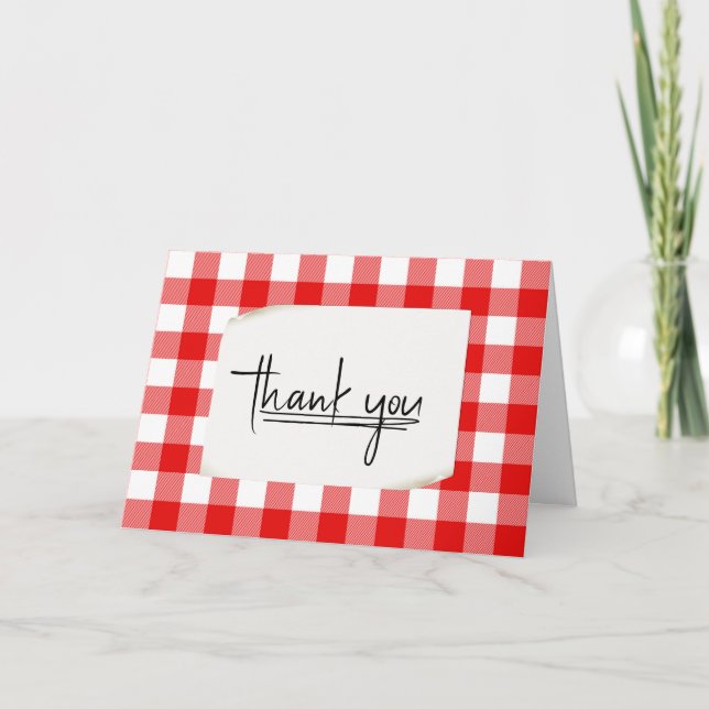 Carte Merci de plongée de buffle blanc rouge (Devant)