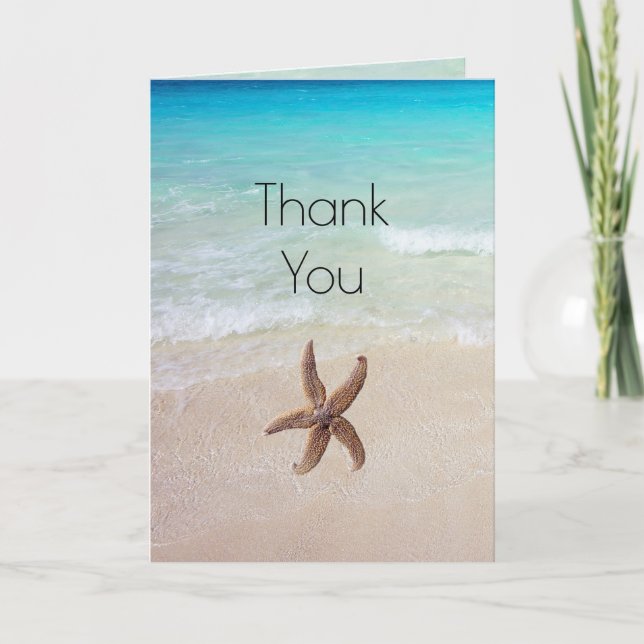Carte Merci de scène Starfish Beach (Devant)