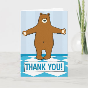 Carte Merci de serrure à l'ours gracieux