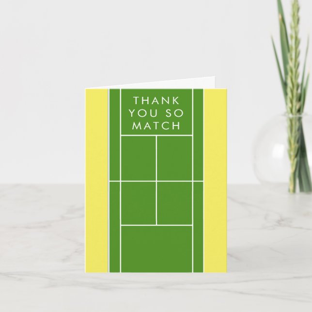 Carte Merci de tennis (Devant)