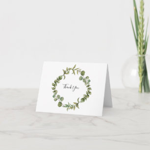 Carte Merci de verdure des Eucalyptus des bois
