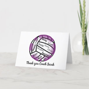 Carte Merci de volley-ball