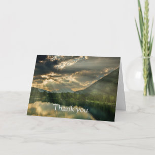 Carte Merci d'être génial, le soleil de Lake Mountain