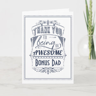 Carte Merci D'Être Un Bonus Superbe Papa