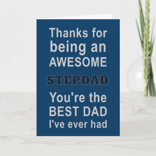 Carte Merci d'être un Stepdad génial