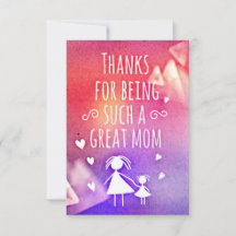 merci d'être une si belle maman