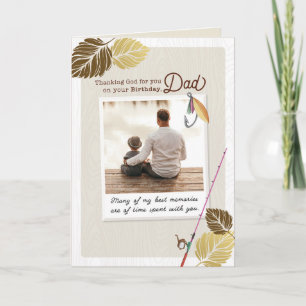 Carte Merci Dieu pour vous papa Anniversaire