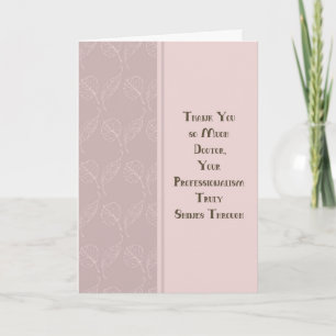 Carte Merci Docteur en soins de santé de la maladie cart