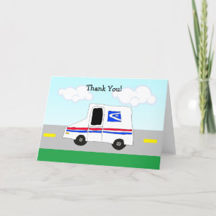 Carte Merci du courrier pour les hommes ou les femmes du