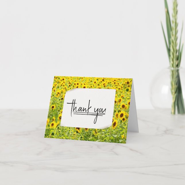 Carte Merci du terrain de tournesol (Devant)