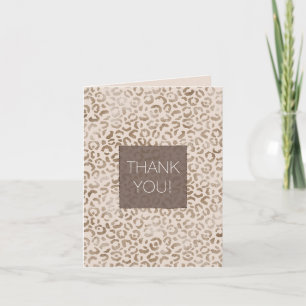 Carte Merci Empreinte de léopard Brown    