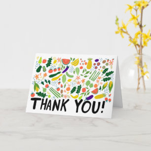 Carte MERCI Épicerie Fruits Légumes PERSONNALISÉ