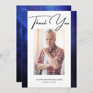 Carte Merci funéraire Photo Sympathie Bereavement