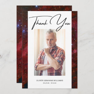 Carte Merci funéraire Photo Sympathie Bereavement