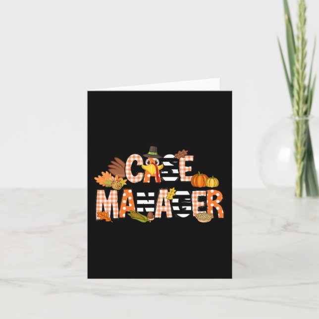 Carte Merci Gestionnaire Coque Thanksgiving Coque Manage (Devant)