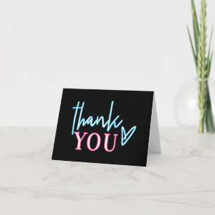 Carte Merci LOLA Neon Blue Pink
