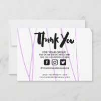 Merci Marbre violet tendance Média personnalisé In