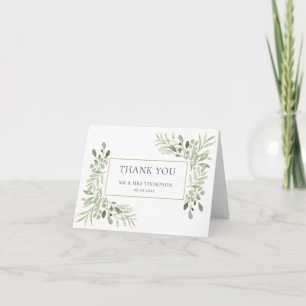 Carte Merci Mariage Eucalyptus