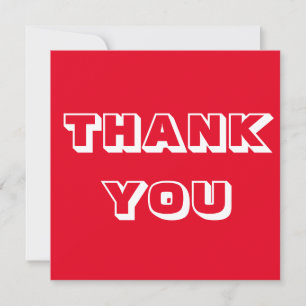 Carte Merci, Merci, rouge blanc