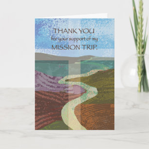 Carte Merci Mission Voyage de soutien Voyage Voyage de f
